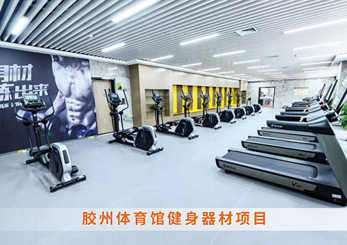 ​好博体育为胶州体育馆打造的健身房